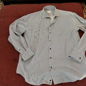 Armani, L, cotton, black and white stripe